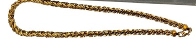 Auktion 363<br>massive goldfarbene Halskette, L-46 cm, 49  gr., ungetragen [1]