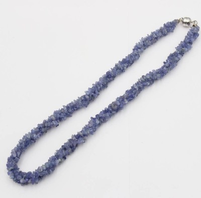 Auktion 363<br>Halskette, Tansanite, Harry Ivens, 925er Magnet-Schließe, ca. L-45,5cm [1]