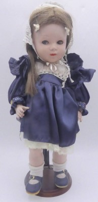 Auktion 363<br>K&W Puppe vintage nicaput, H-43 cm, Schlafaugen, Celluloid [1]