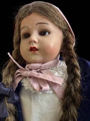 Auktion 363<br>Schildkröt Mädchenpuppe, Celluloid Kopf, H-60 cm [1]
