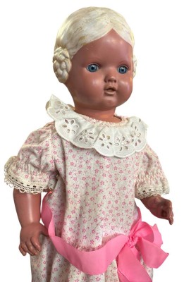 Auktion 363<br>vintage Schildkröt Mädchenpuppe, H-45 cm, guter Zustand [1]