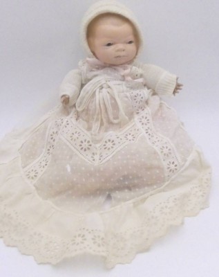 Auktion 363<br>Bye-Lo Baby Doll,   1926 auf Stoff signiert, datiert , Massekopf mit Schlafaugen,Stoffkörper, USA, [1]
