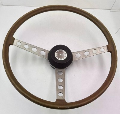 Auktion 363<br>vintage orig. Lenkrad für Simca? wohl Holz, D-39,5 cm [1]