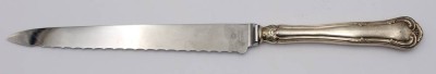 Auktion 363<br>Brotmesser, Silbergriff, Dänemark 1955, COHR, ca. L-30,5cm [1]