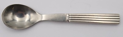Auktion 363<br>kl. Löffel, Georg Jensen, Bernadotte, Silbergriff, L_11,8cm [1]
