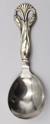 Auktion 363<br>Sahnelöffel, Silbergriff, Dänemark 1948, L-11,4cm [1]
