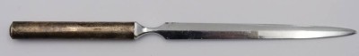 Auktion 363<br>Brieföffner, Silbergriff, älter, Gebrauchsspuren, L-16,2cm [1]