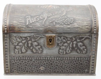 Auktion 363<br>Eine Patriotische Eisenblech Dose ,, Aus eiserner Zeit '' , [1]