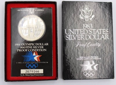 Auktion 363<br>US Silber Dollar 1983, Proof Quality, orig. verpackt [1]