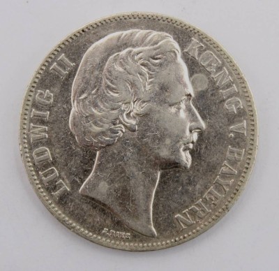 Auktion 363<br>Siegestaler 1871 Kaiserreich Bayern Ludwig II. [1]
