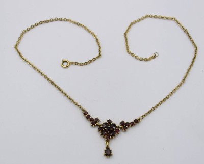 Auktion 363<br>Collier, Granat, ca. L-44cm [1]