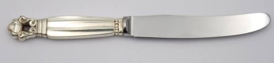Auktion 363<br>Messer, Georg Jensen, Acorn, Sterlinggriff, L-16,8cm [1]