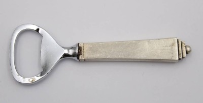 Auktion 363<br>Flaschenöffner, Georg Jensen, Pyramide, Sterlinggriff, L-11cm, Gebrauchsspuren [1]