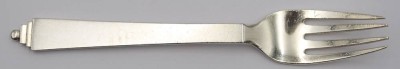 Auktion 363<br>Kuchengabel, Georg Jensen, Pyramide, Sterling, ca. 30gr., L-14cm [1]