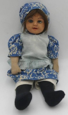 Auktion 363<br>Vintage Brustblattkopfpuppe 
