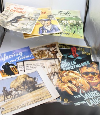 Auktion 363<br>29 Plakate zur Unfallverhütung, 70er Jahre, 9 verschieden Themen, je ca. 30 x 42cm [1]