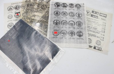 Auktion 363<br>Stempelmuster o.ä. auf Folie und Papier [1]