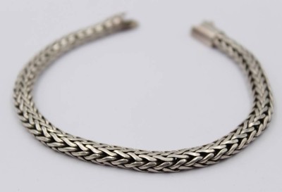 Auktion 363<br>Herren-Armband in 925er Silber, 31gr., L-22cm [1]