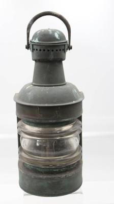 Auktion 363<br>Schifflampe, älter, Altersspuren, ungemarkt, ca. H-45cm [1]