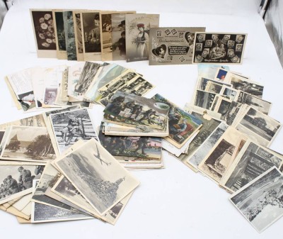 Auktion 363<br>gr. Konvolut div. Post-u. Ansichtskarten, einige 1. u. 2. WK, meist gelaufen [1]