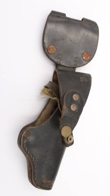 Auktion 363<br>altes wohl Polizei-Pistolenhalfter, Leder, Alters-u. Gebrauchsspuren, L-28,5cm [1]