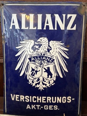 Auktion 363<br>vintage Blechschild 