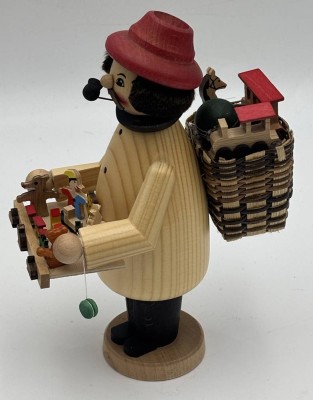 Auktion 363<br>Erzgebirge  Räuchermännchen, fliegender Händler, H-18 cm [1]