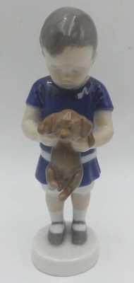 Auktion 363<br>Junge mit Hundewelpen 