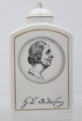 Auktion 363<br>Teedose, Bing & Gröndahl, H.C.Andersen, ca. H-18,5cm [1]