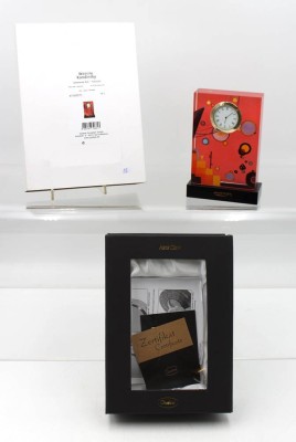 Auktion 363<br>Tischuhr, Goebel Artis Orbis, Wassily Kandinsky, ca. H-15,5cm B-10,5cm [1]