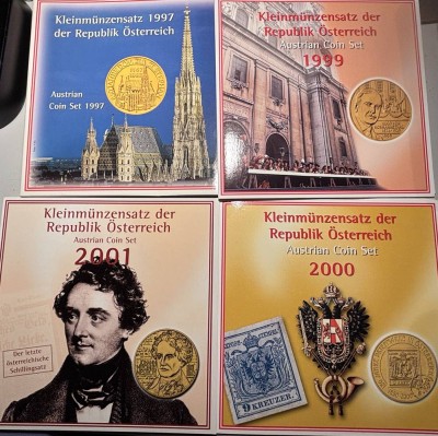 Auktion 363<br>4x Münzensatz 