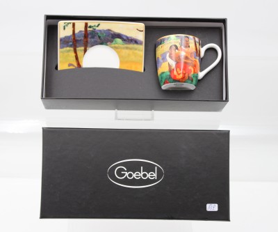 Auktion 368<br>Espresso Tasse it U.T., Goebel Artis Orbis, Paul Gaugin, ca. Tasse H-6cm [1]