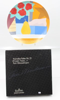 Auktion 363<br>Künstlerteller, Rosenthal, Nr. 21, Tom Wesselmann, D-26cm, OVP [1]