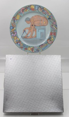 Auktion 363<br>Künstler-Platzteller, Rosenthal studio-linie, Eduardo Paolozzi, D-30,5cm OVP [1]