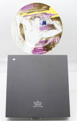 Auktion 363<br>Künstlerteller, Rosenthal studio-linie, Rainer Fetting, D-30,5cm OVP [1]