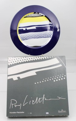 Auktion 363<br>Künstler-Platzteller, Rosenthal, Roy Lichtenstein, D-30,5cm OVP [1]