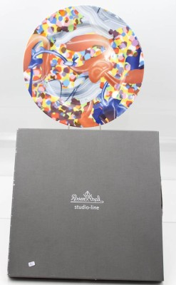 Auktion 363<br>Künstler-Platzteller, Rosenthal, Frank Stella, D-30,5cm OVP [1]