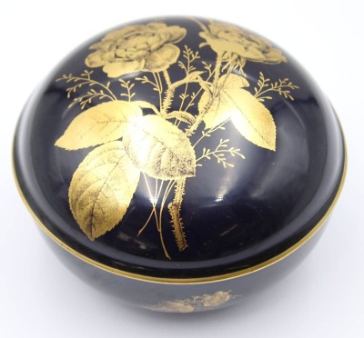 Auktion 363<br>Lindner Deckeldose Cobalt/ Gold ,,Tosca'' [1]