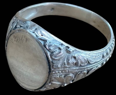 Auktion 363<br>Silber-835- Siegelring, RG 65, 6,2 gr [1]