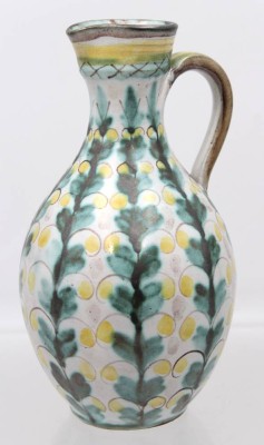 Auktion 363<br>Henkelkrug, älter, HBz- wohl Bollhagen, Hedwig (1907  - 2001), ca. H-18,5cm [1]