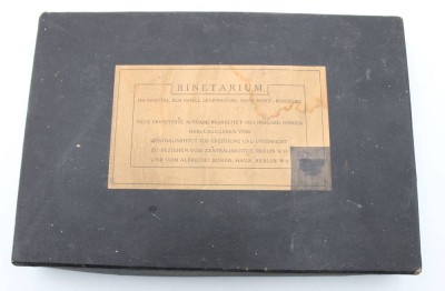 Auktion 363<br>Binetarium- Hilfsmittel zur Intelligenzprüfung nach Binet-Bobertag, älter, Vollständigkeit nicht geprüft [1]