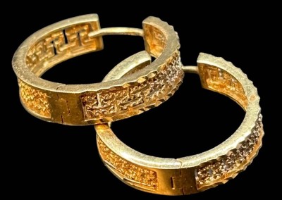 Auktion 363<br>Paar Gold-585- Creolen, 5,1 gr., D-2 cm [1]