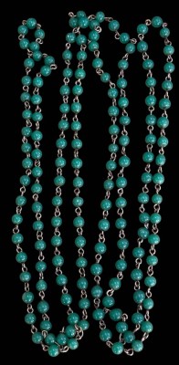 Auktion 364<br>endlos lange Halskette mit grünen Perlen, wohl Amazonit, L-ca. 160 cm, 55,8 gr. [1]