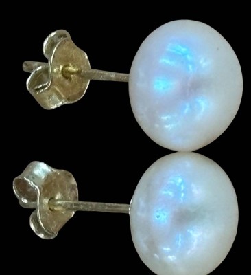 Auktion 364<br>Paar Perlohrstecker, Gold-585- Montur (geprüft) [1]