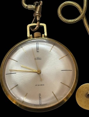 Auktion 364<br>mechan. Frackuhr mit Kette 