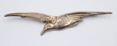 Auktion 364<br>835er Silber-Brosche, Möwe, 2,3gr., L-7,8cm [1]