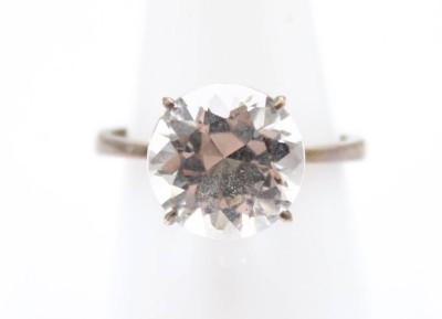 Auktion 364<br>925er Silber-Ring, klarer Stein, 3,4gr., RG 58 [1]