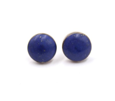Auktion 364<br>Paar Ohrstecker, 925er Silber mit Lapis, ca. D-1,2cm, 2,8gr. [1]