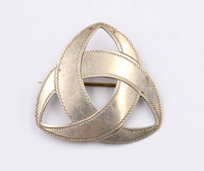 Auktion 364<br>825er Silber-Brosche, keltischer Knoten, 4,7gr., 3,5cm [1]