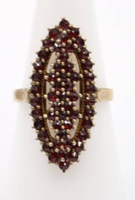 Auktion 364<br>schöner 900er Granat-Silberring, 5,4gr., RG 55/56 [1]